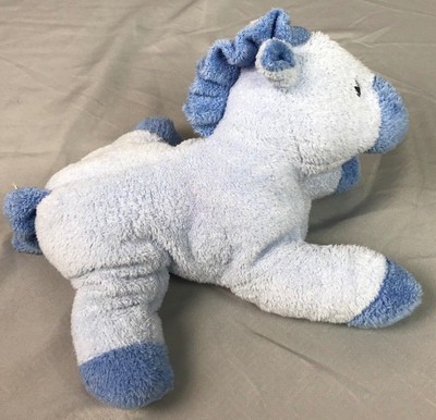 Ty Pluffies 2007 Love to Baby Horsey Blue Horse Pony Plush Tylux stuffed animal