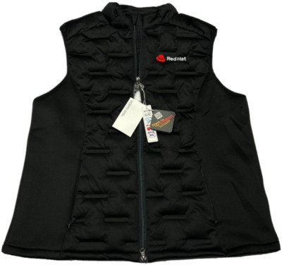 NWT North End Red Hat Warm Logik Puffer Vest Women (XL) Full Zip Down Fill Black