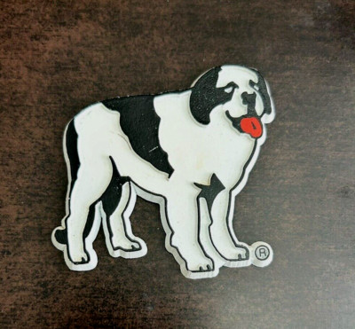    Saint Bernard Dog Rubber Refrigerator Magnet 2.25'' x 2.25'' M12