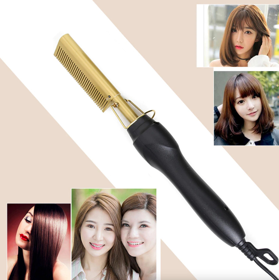 Hair Straightener Comb Pro Electric Beard Straightening Comb Heat
