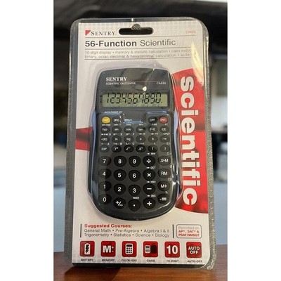 Sentry 56-Function Scientific Calculator, Black (CA656) New Sealed