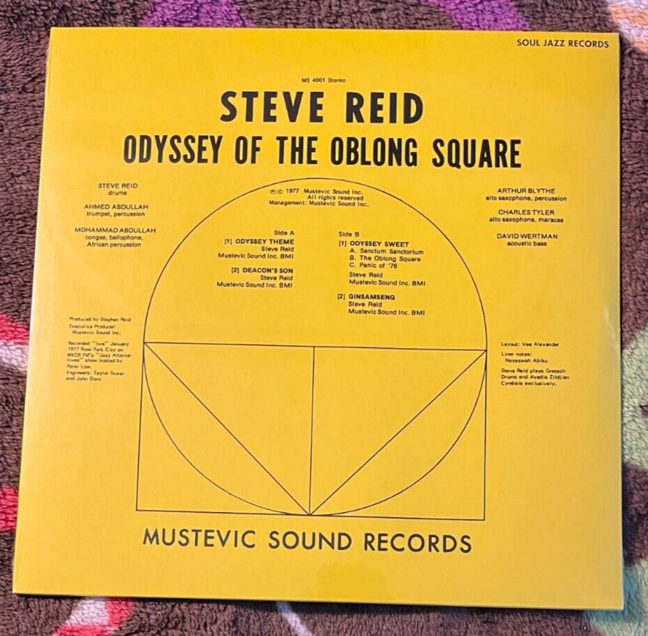 英LP Steve Reid Odyssey Of The Oblong Square SJRLP514C Soul Jazz Records UK /00280 STEVE REID - Odyssey of the Oblong Square ~ SOUL JAZZ 514