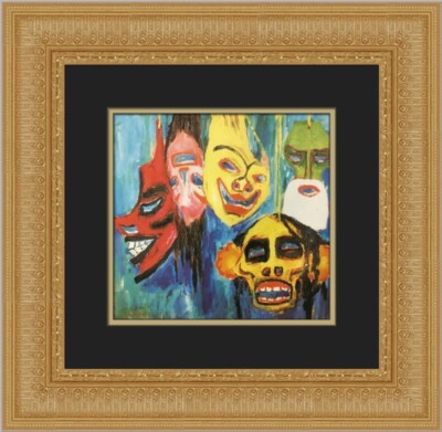 Emil Nolde Masks III Custom Framed Print