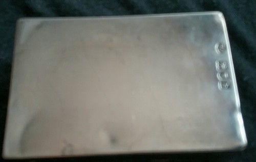 Antique Sterling Silver Repousse Match Box Cover by William Comyns & Son 1885