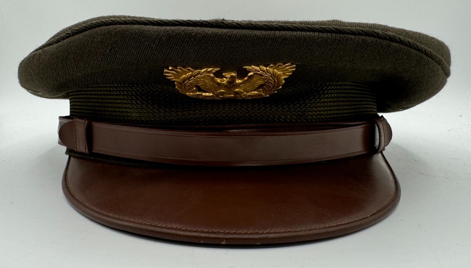 WW2 将校用クラッシャーバイザーキャップ US ARMY/米軍 WWII 将校 WW2 US Army Air Corps Officer Crusher Hat Military Cap W