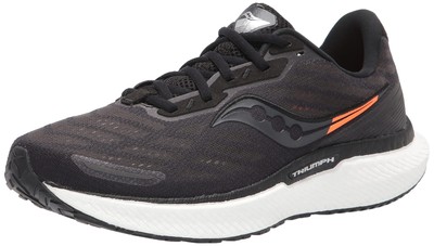 

Мужские кроссовки Saucony Triumph 19, черные/белые, 8 D, средний размер США, Black/white