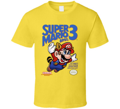 Super Mario Brothers 3 Nes Video Game Cover T Shirt