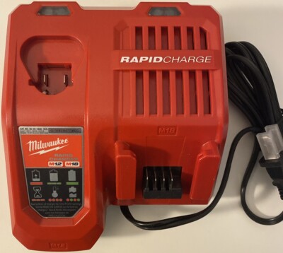Milwaukee Rapid Charger 48-59-1808 M18 M12 18 Volt 12 Volt OEM 18V-Brand New