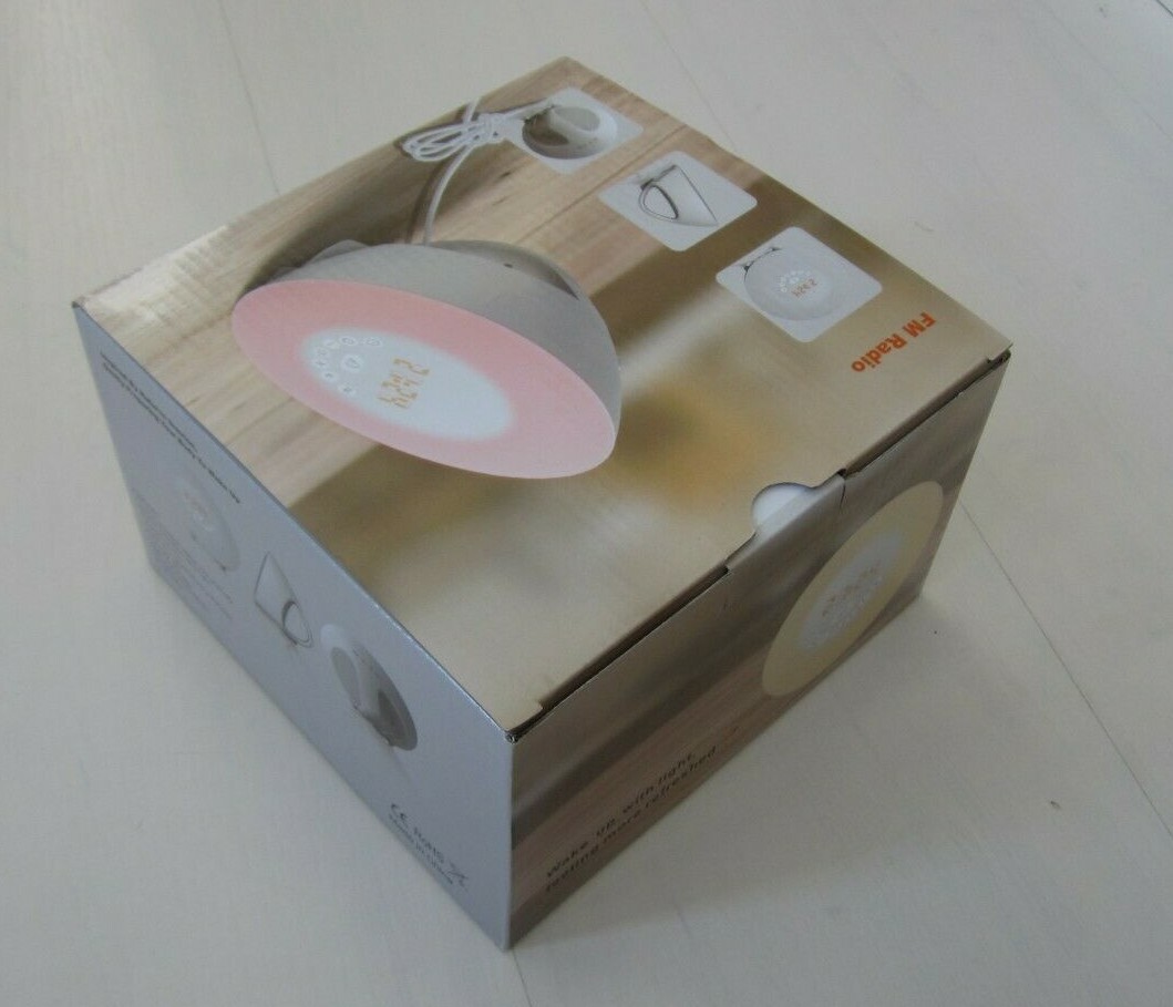 MOSCHE Sunrise Alarm Clock, Wake Up Light & 6 Nature Sounds, FM Radio