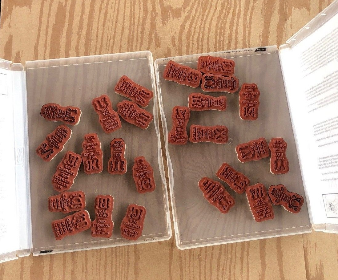 Stampin' Up! OCCASIONS ALPHABET Complete Stamp Set + FREE card