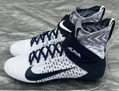 Nike Alpha Menace Elite 2 Football Cleats White Navy BV2077-101 Men's 12 NEW