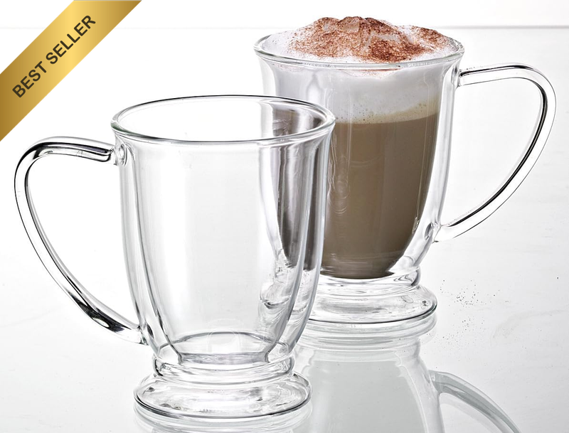 Oko Twin Wall Glass 2 Piece Set, 250 Ml Capacity, Clear