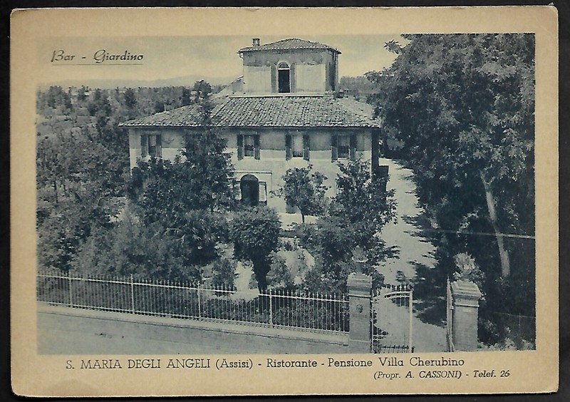 Cpa  --  Santa Maria Degli Angeli  Ristorante Pensione Villa Cherubino  952.E