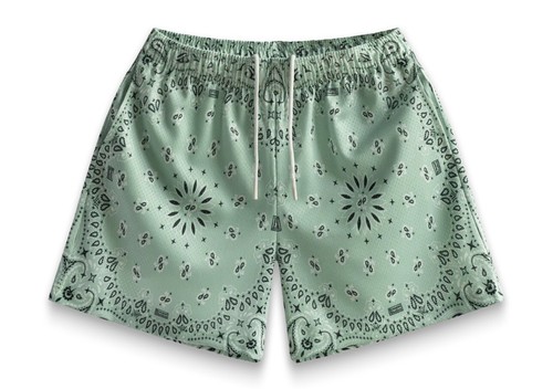 パンツ BRAVESTSTUDIOUS PAISLEY SHORTS Bravest Studios Paisley Shorts Light Blue Men's - US