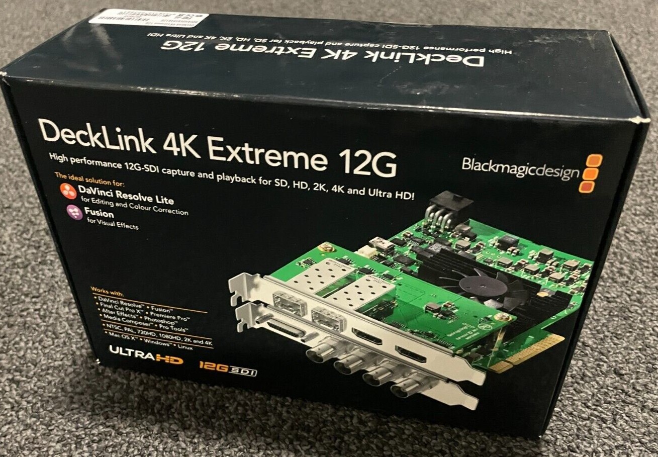 拡張カード Blackmagic DeckLink 4K Extreme Amazon.com: Blackmagic Design DeckLink 4K Extreme 12G