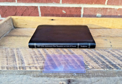 25th Anniversary 1984 NIV New Testament w Psalms/Proverbs Single-Column Leather