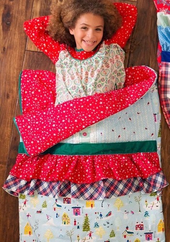 Matilda Jane Make Believe Snuggle Up Christmas Sleeping Bag NWT In Bag