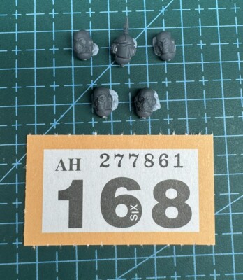 5 Space Marine Mark 3 MK iii Head Helmet 40k Bits Heresy Sergeant Character