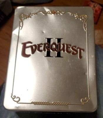 Everquest II 2 Collector's Edition PC GAME [DVD-ROM] Metal Box Tin With Coin