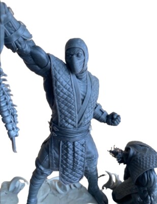 Mortal Kombat Fatality Spine Rip Diorama 3D Print 9.5 H x 11 L