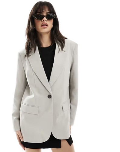アウターその他 UMA WANG Woman Blazer Grey UP6016 UW08 Notch Collar Blazer - Women's Grey Blazer | Jones New York