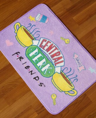 NWT Friends TV Show Central Perk Purple 15x23 in Rug Mat