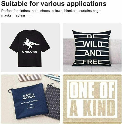  PU HTV Rolls Heat Transfer Vinyl T-shirt /Textile HTV 12"x 10' by HTVRONT