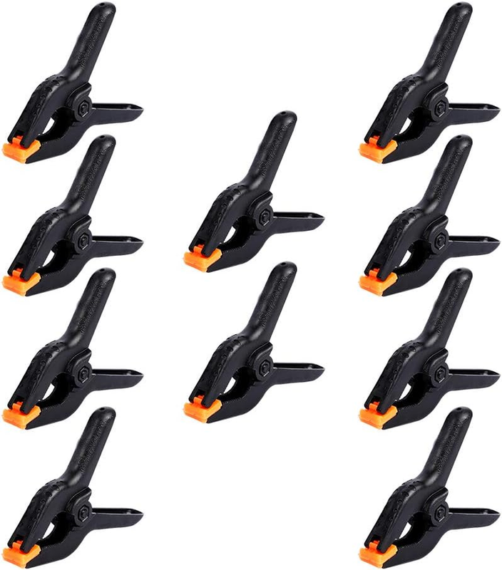 10 PCS 4.5 Inch Plastic Large Spring Clamps Backdrop Clips Heavy Duty Clips