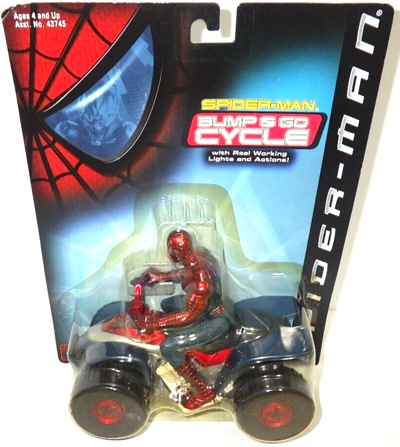 Toy Biz Spider-Man Bump & Go Cycle Action Figure NEW IN BOX Toy Biz Spider-Man Bump & Go Cycle Action Figure NEW IN BOX