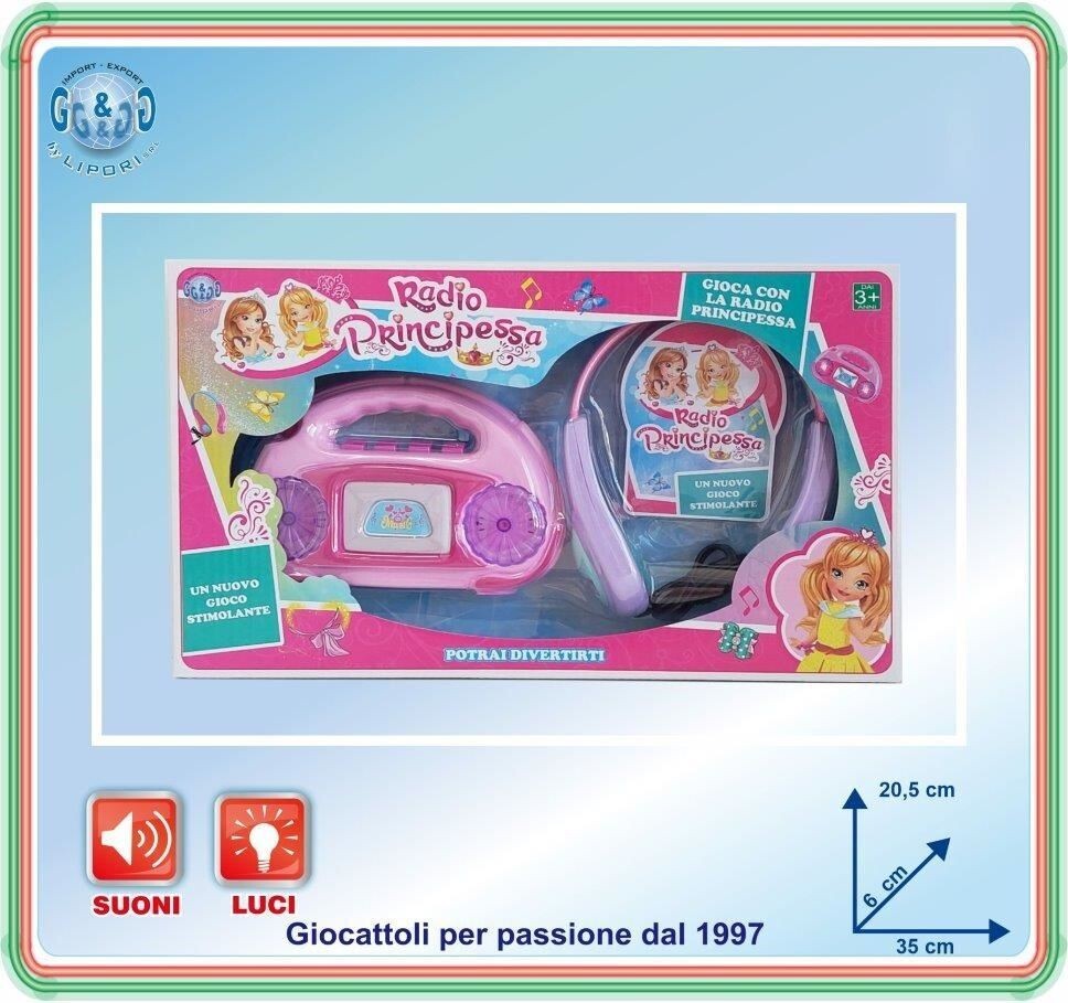Radio Principessa Con Luci E Suoni Gioco Giocattolo Bambini sar