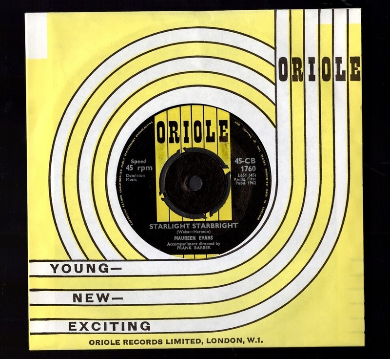 Maureen Evans  Starlight Starbright / Like I Do   Popcorn Mint-