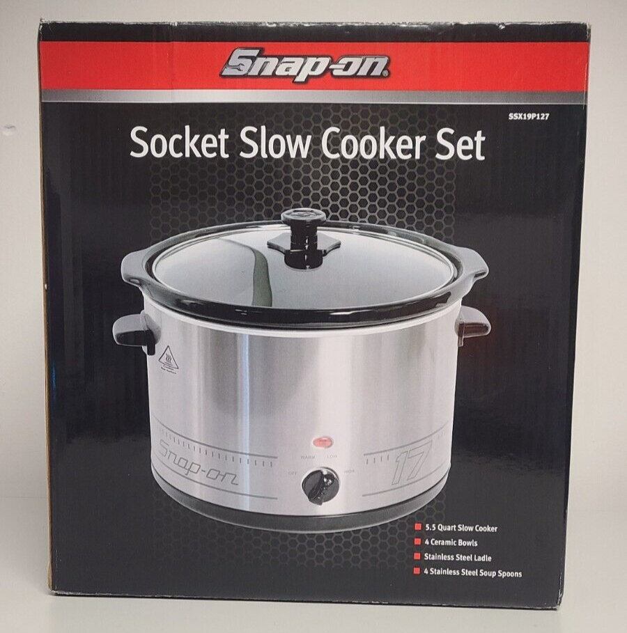 Snap-On Socket Slow Cooker Crockpot Set, 10 piece Snap-On Socket Slow Cooker Crockpot Set, 10 piece