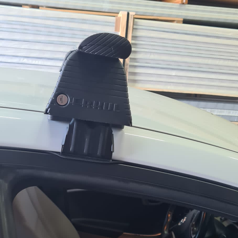 Bare Roof Rack Cross Bars Set for HYUNDAI Ioniq 5 5 Door 21-Up Black