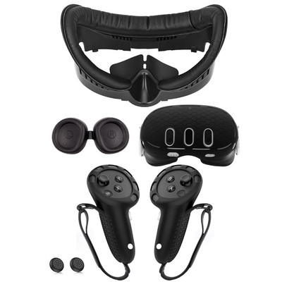 Meta Quest 3 Facial Interface Frame Foam Face Cover Controller Grips Nose Pad VR