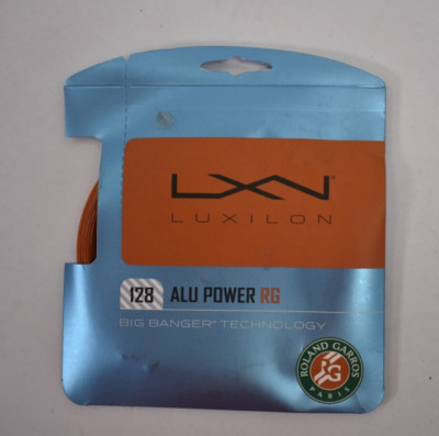 Luxilon Big Banger Alu Power RG 16 1.28mm Tennis Strings Set Roland Garros