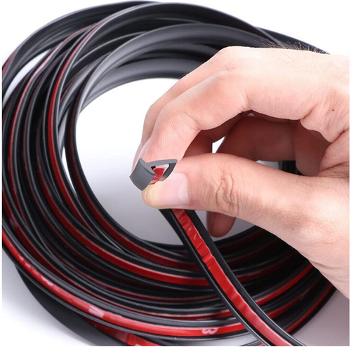 5M Universal Car Rubber Sealing Strip Seal Weatherstrip Edge Trim Slanted T-Type