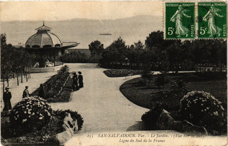 Cpa San Salvadour Le Jardin (410999)