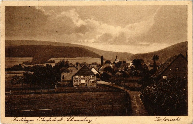 Cpa Ak Deckbergen Dorfansicht Germany (865260)