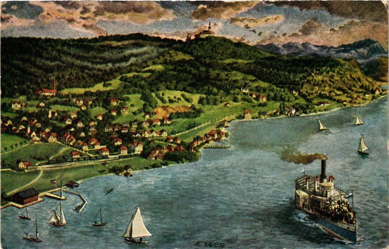 Cpa Ak Herrsching Am Ammersee - Panorama Germany (962544)