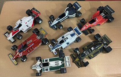 Collection of F1 racing cars by Burago , Hotwheels 1/24th scale 1/25 scale