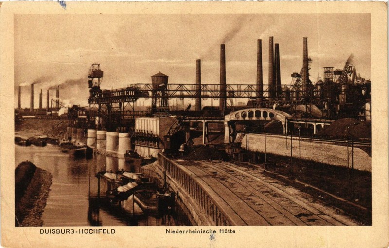 Cpa Ak Duisburg- Hochfeld- Niederrheinische Hutte Germany (902000)