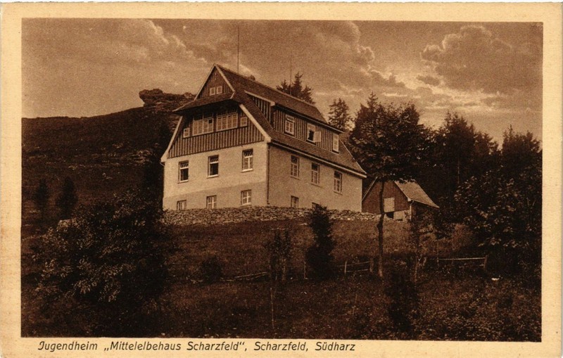 Cpa Ak Jugendheim Mittelelbehaus Scharzfeld Germany (956154)
