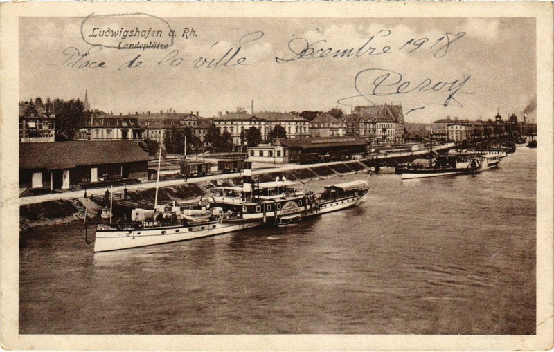 Cpa Ak Ludwigshafen- Landeplatze Germany (1023876)