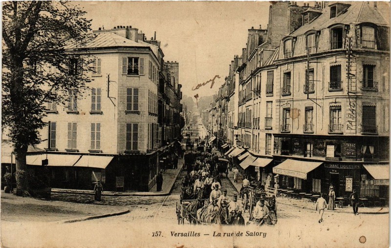 Cpa Ak Versailles - La Rue De Satory (359703)