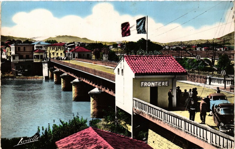 Cpa Heydale (Frontiere Franco-Espagnole) - Le Pont International (450247)