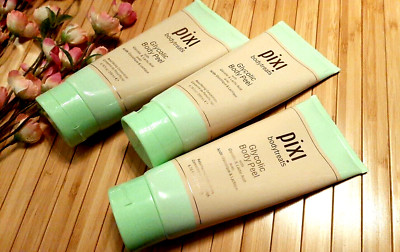 3 TUBES Pixi BodyTreats Glycolic Body Peel 6.76 oz