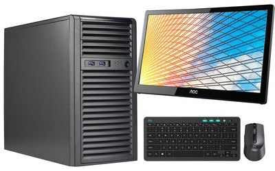 Intel Server Xeon E-2356G 64GB RAM,4TB SSD p750  + Monitor,mouse,keyboard