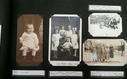 FAMILY Tree PHOTO ALBUM 1899+ ID'd Zank Helmke  WI 4 Generations