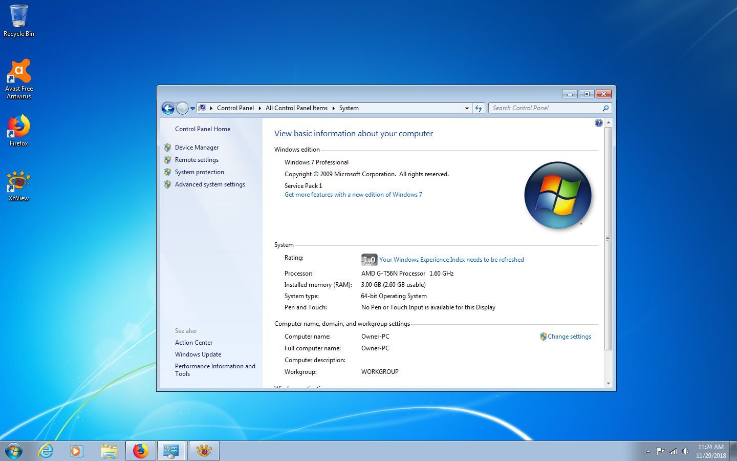 Lot of Two(2) Dell Wyse Z90D7 Thin Client -128GB SSD 3GB RAM, Win 7 Pro 64-bit