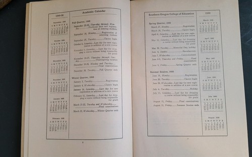 Southern Oregon College of Education 1949-50 Catalog   Ashland, Oregon